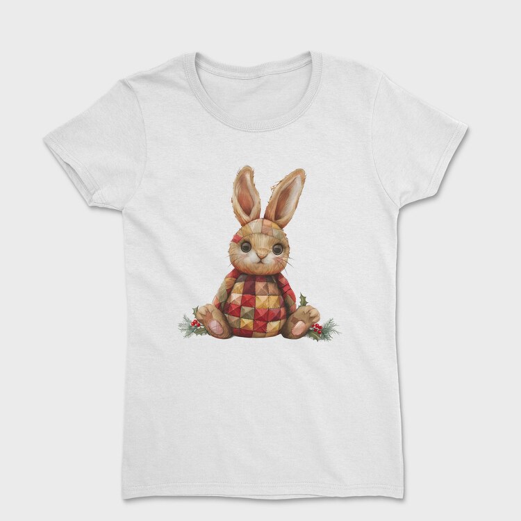 Frosty Bunny Quilted, Tricou Femei