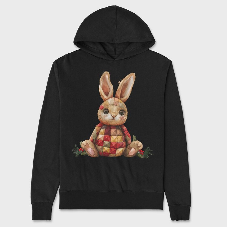 Frosty Bunny Quilted, Hanorac Oversize Barbati (Unisex)