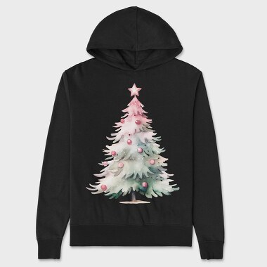 Frosty Christmas Serenity, Hanorac Oversize Barbati (Unisex)