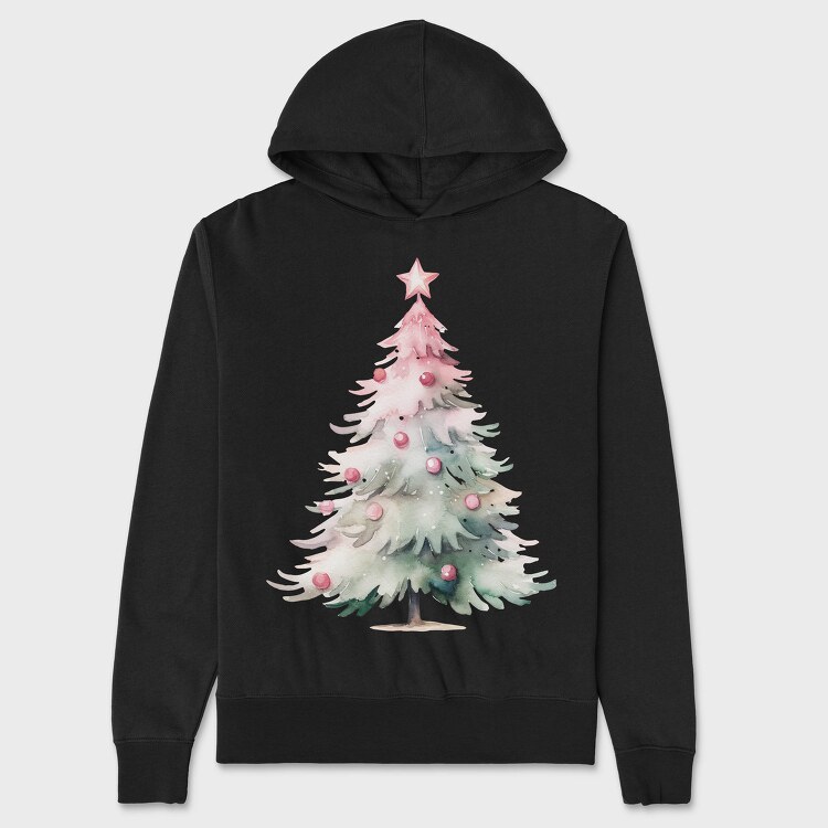 Frosty Christmas Serenity, Hanorac Oversize Barbati (Unisex)