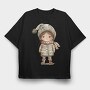 Frosty Fairytale Girl, Tricou Oversize Barbati (Unisex)