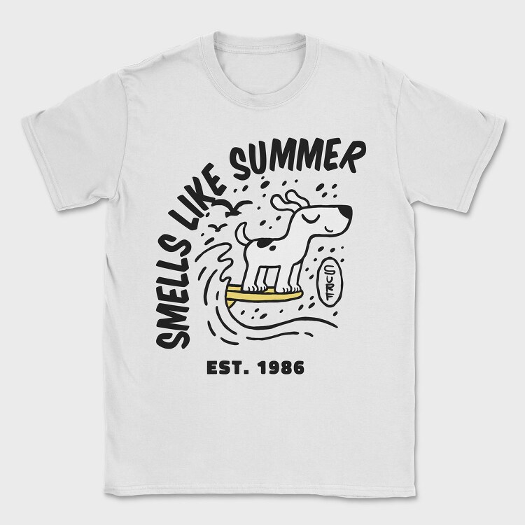 Smells Like Summer Dog, Tricou Barbati (Unisex)