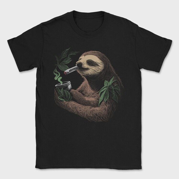 Sloth Pot, Tricou Barbati (Unisex)