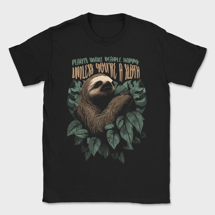 Sloth Plants, Tricou Barbati (Unisex)
