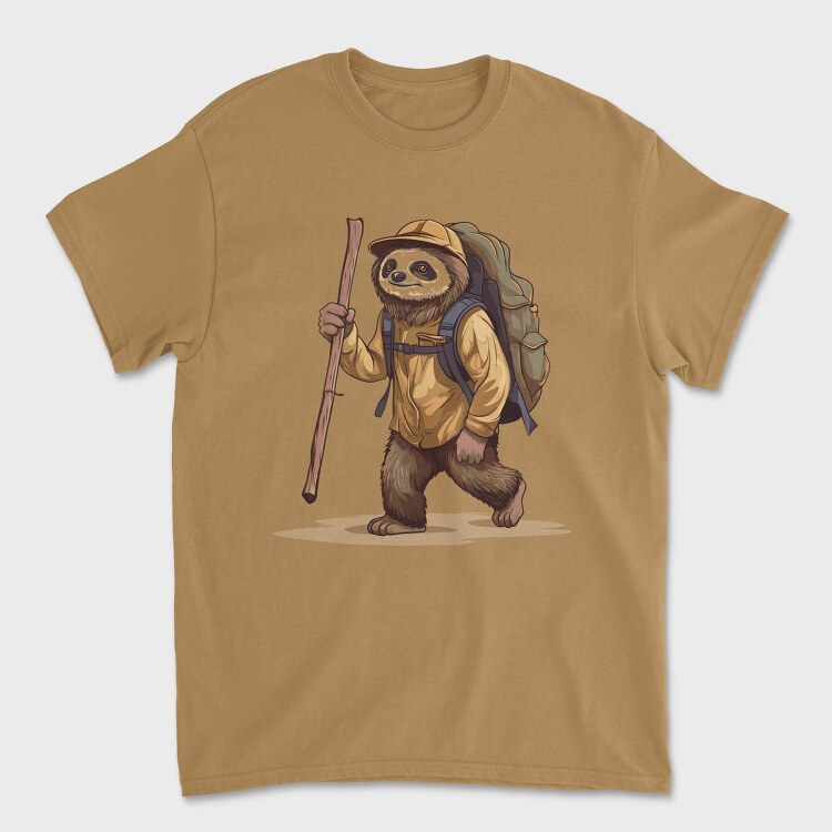 Sloth Hiking, Tricou Barbati (Unisex)