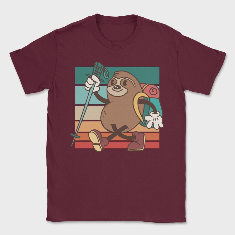 Sloth Hiker, Tricou Barbati (Unisex)