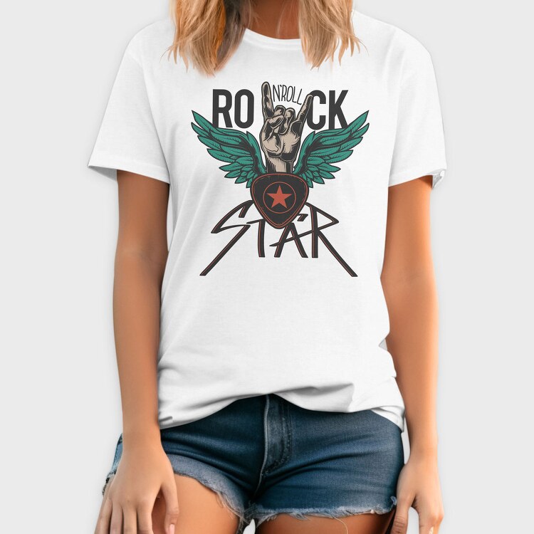 Rockstar Wings, Tricou Barbati (Unisex)