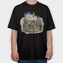 Forest Cabin Mist, Tricou Oversize Barbati (Unisex)