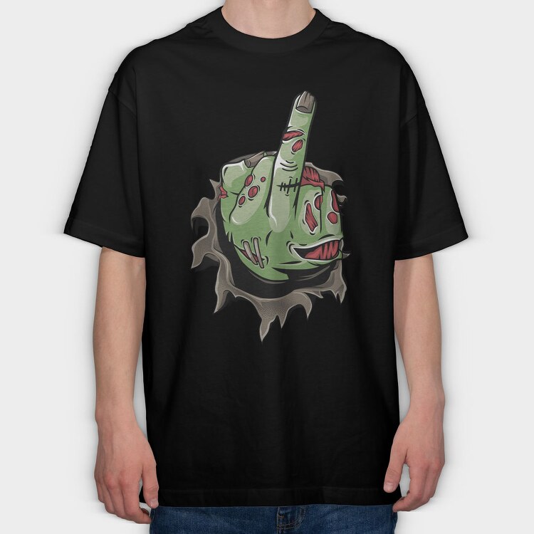 Zombie Claw Attack, Tricou Oversize Barbati (Unisex)