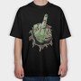 Zombie Claw Attack, Tricou Oversize Barbati (Unisex)