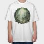 Forest Mystic Mushrooms, Tricou Oversize Barbati (Unisex)