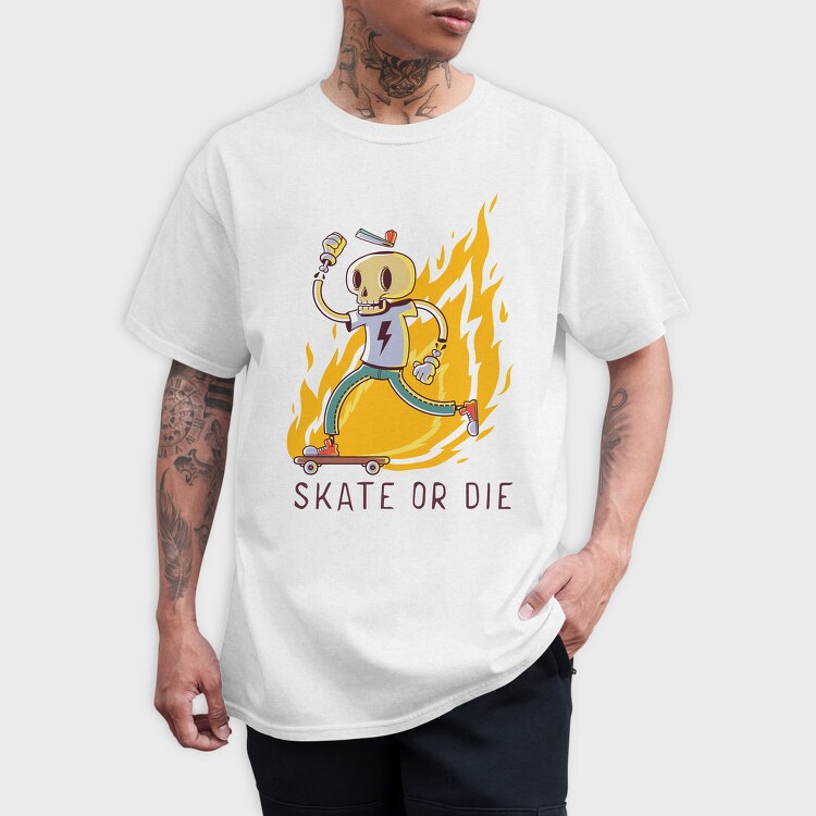 Skate Or Die 1, Tricou Barbati (Unisex)