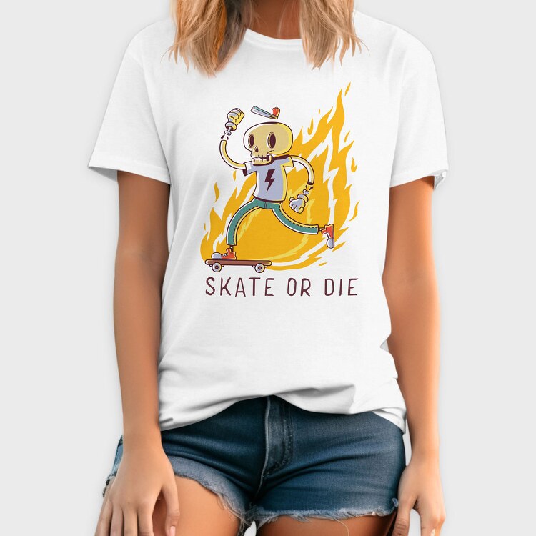 Skate Or Die 1, Tricou Barbati (Unisex)