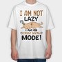Lazy Cat Energy Saver, Tricou Oversize Barbati (Unisex)