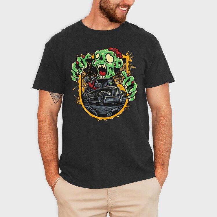 Zombie Road Trip, Tricou Barbati (Unisex)
