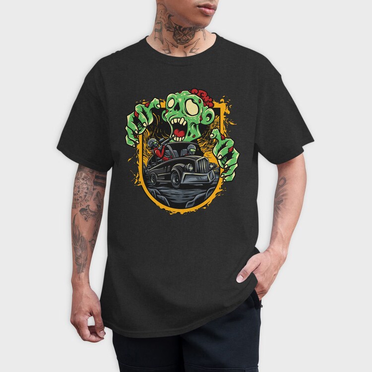 Zombie Road Trip, Tricou Barbati (Unisex)
