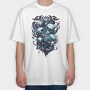 Skulls and Boy, Tricou Oversize Barbati (Unisex)