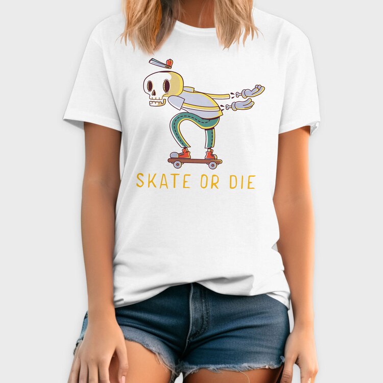 Skate Or Die, Tricou Barbati (Unisex)