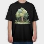 Forest Fairy Saga, Tricou Oversize Barbati (Unisex)