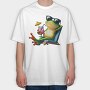 Frog Cocktail Sunglasses, Tricou Oversize Barbati (Unisex)