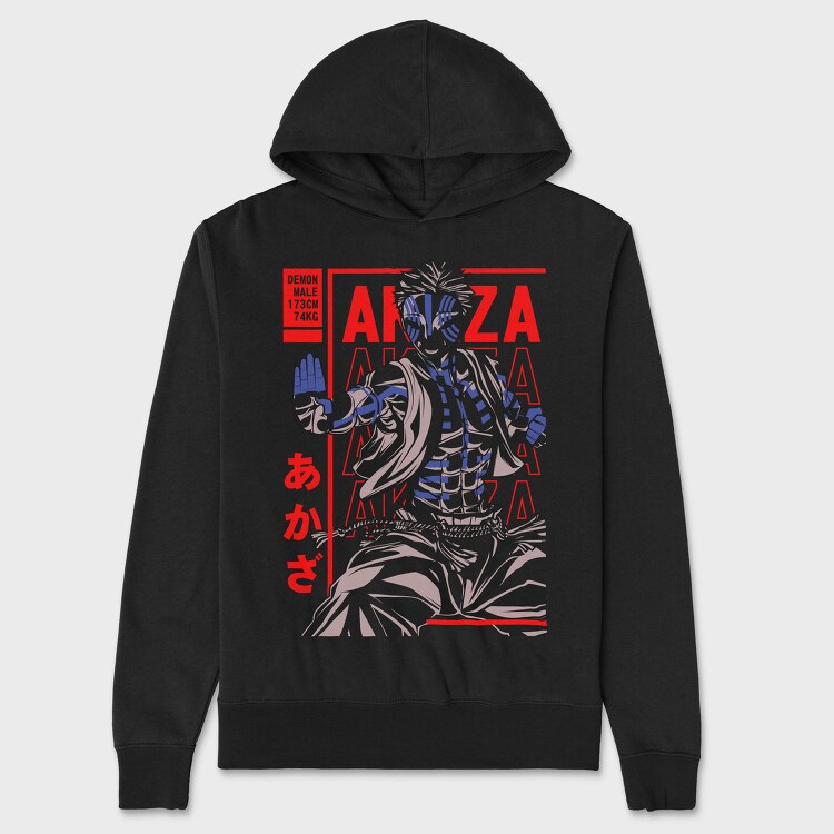 Akaza Demon Warrior, Hanorac Oversize Barbati (Unisex)