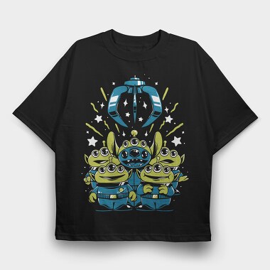 Alien Planet Explorer, Tricou Oversize Barbati (Unisex)