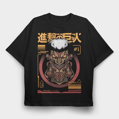 Attack On Titan Armor, Tricou Oversize Barbati (Unisex)