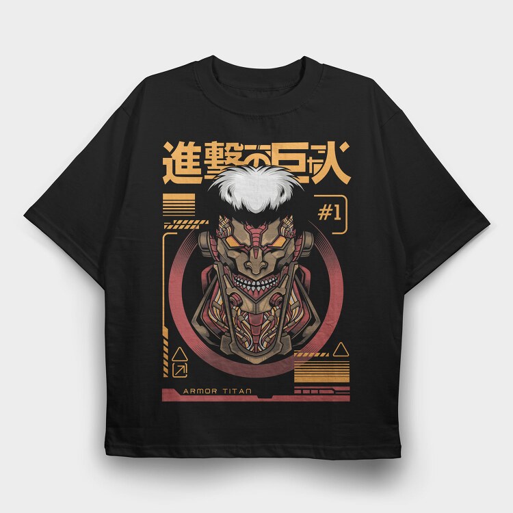 Attack On Titan Armor, Tricou Oversize Barbati (Unisex)