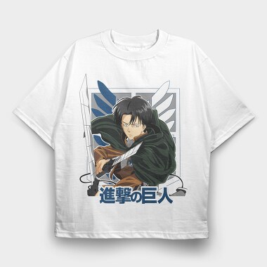 Attack On Titan Eren, Tricou Oversize Barbati (Unisex)