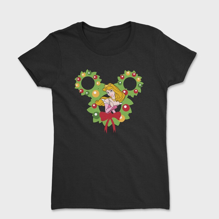 Aurora Holiday Wreath, Tricou Femei