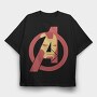 Avengers Shield, Tricou Oversize Barbati (Unisex)