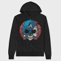 Avengers Skull, Hanorac Oversize Barbati (Unisex)