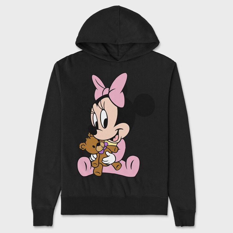 Baby Minnie Mouse, Hanorac Oversize Barbati (Unisex)