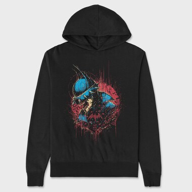 Bat Dead Splatter, Hanorac Oversize Barbati (Unisex)