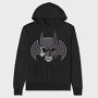 Batman Skull Emblem, Hanorac Oversize Barbati (Unisex)