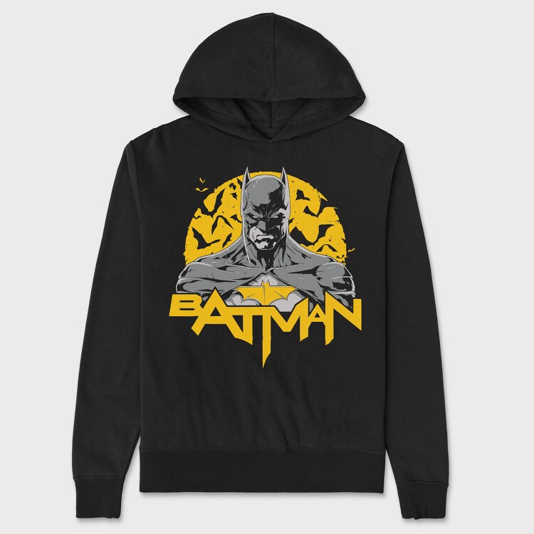 Batman Yellow Batman, Hanorac Oversize Barbati (Unisex)