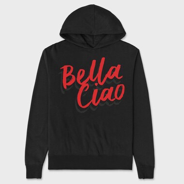 Bella Ciao Red, Hanorac Oversize Barbati (Unisex)