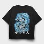 Blue Dragon Saiyan, Tricou Oversize Barbati (Unisex)
