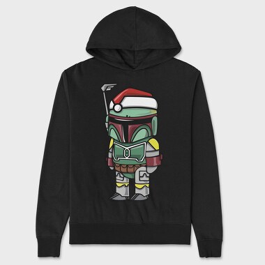 Boba Fett Xmas, Hanorac Oversize Barbati (Unisex)