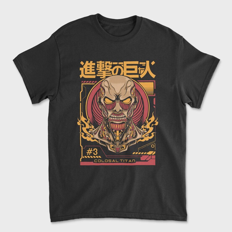 Colossal Titan Face, Tricou Barbati (Unisex)