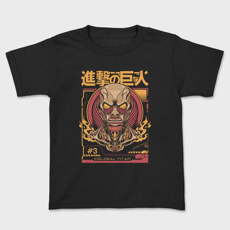 Colossal Titan Face, Tricou Copii