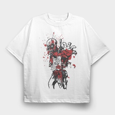 Deadpool Free Blow Jobs, Tricou Oversize Barbati (Unisex)