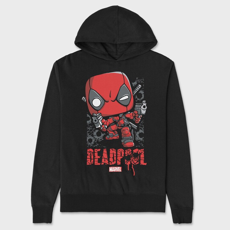 Deadpool Marvel, Hanorac Oversize Barbati (Unisex)