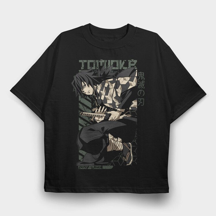 Demon Slayer Blade Strike, Tricou Oversize Barbati (Unisex)
