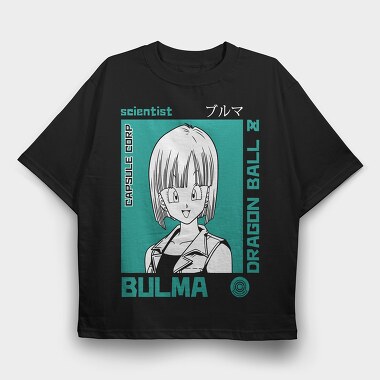 Dragon Ball Bulma Scientist, Tricou Oversize Barbati (Unisex)