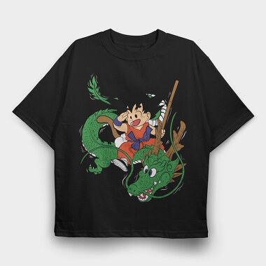 Dragon Warrior, Tricou Oversize Barbati (Unisex)