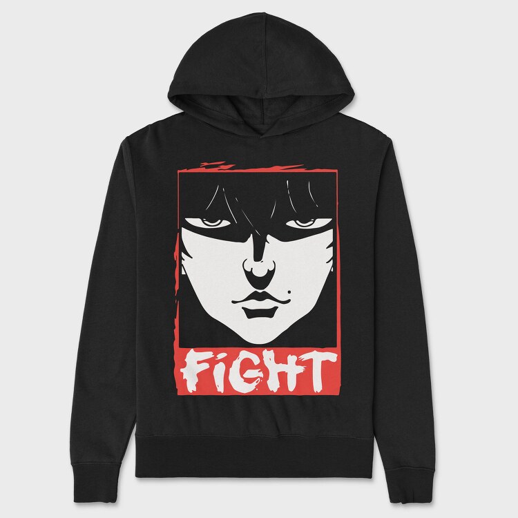Fight Face, Hanorac Oversize Barbati (Unisex)