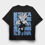 Fight Me Ha, Tricou Oversize Barbati (Unisex)