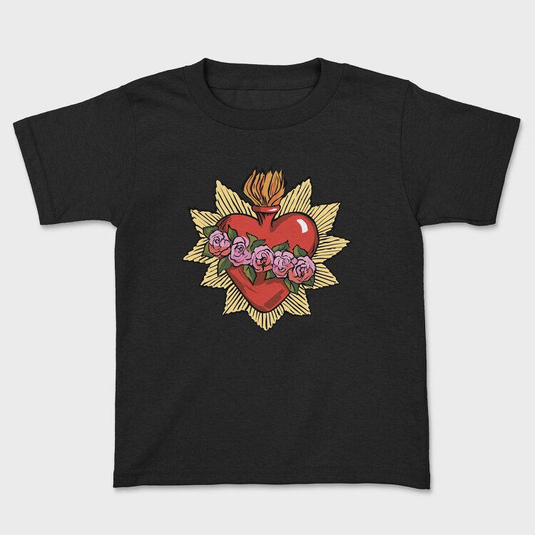 Flaming Heart Roses, Tricou Copii