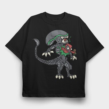 Alien Invader, Tricou Oversize Barbati (Unisex)
